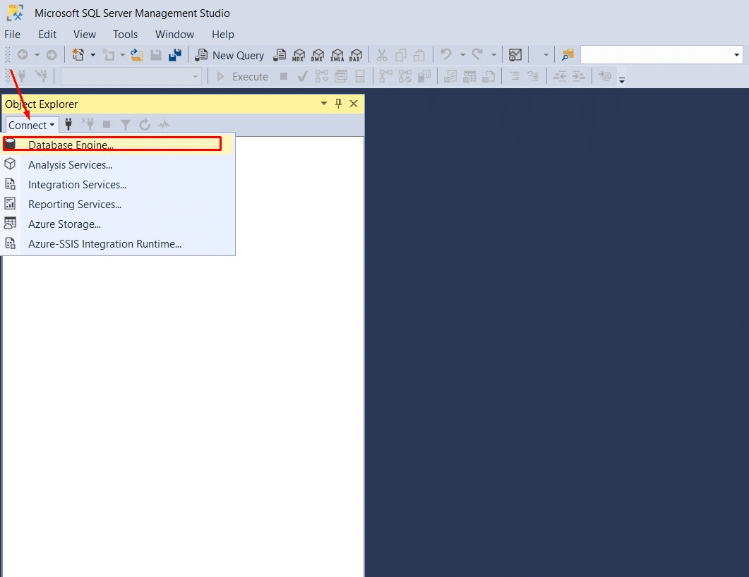 Image of Open Ms SQL Server