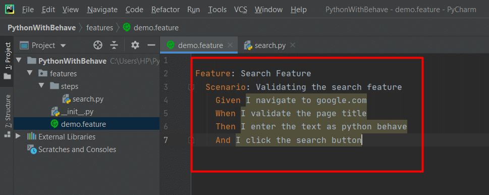 image of demo features