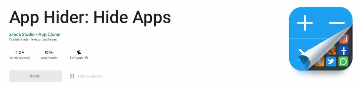 Image of Hide Apps
