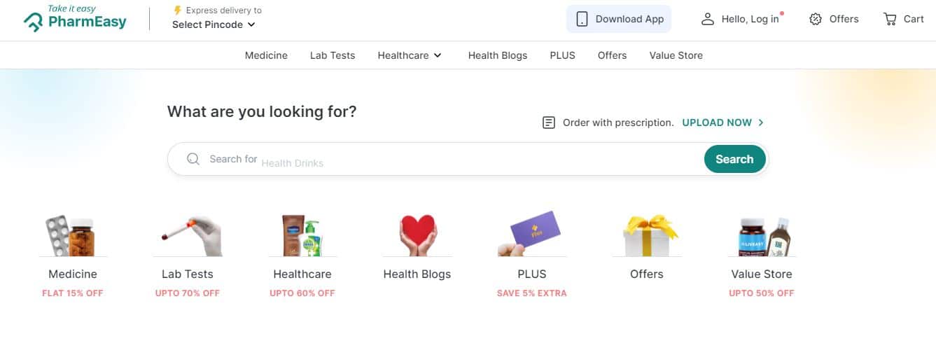 Image of Pharmeasy App