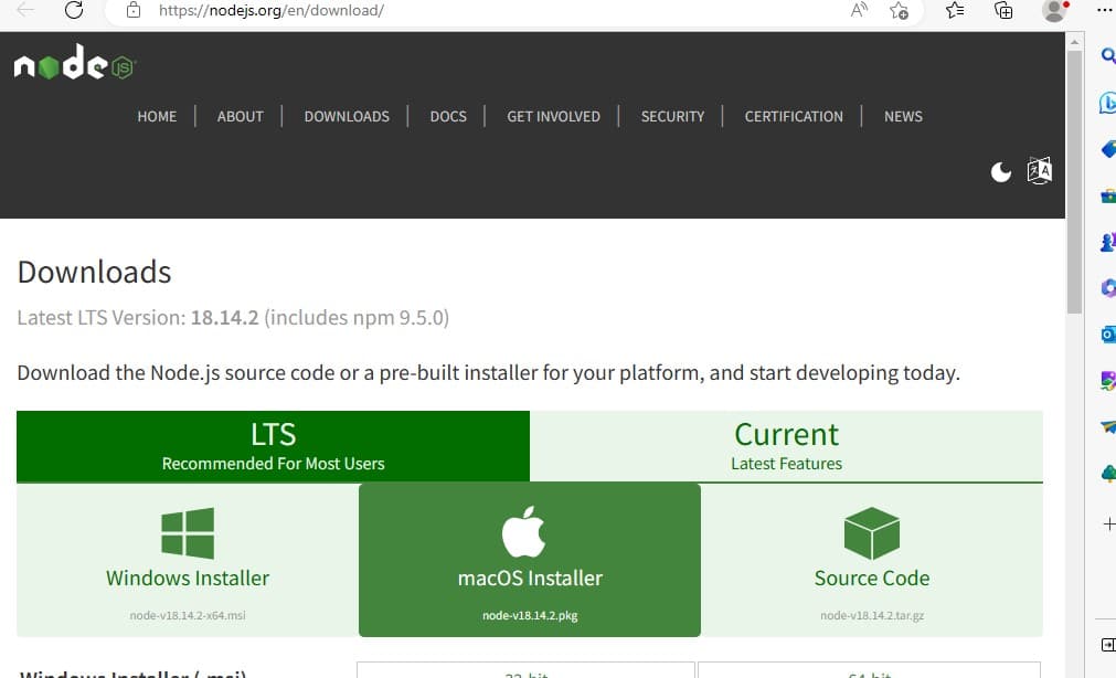 Image to Download NodeJs