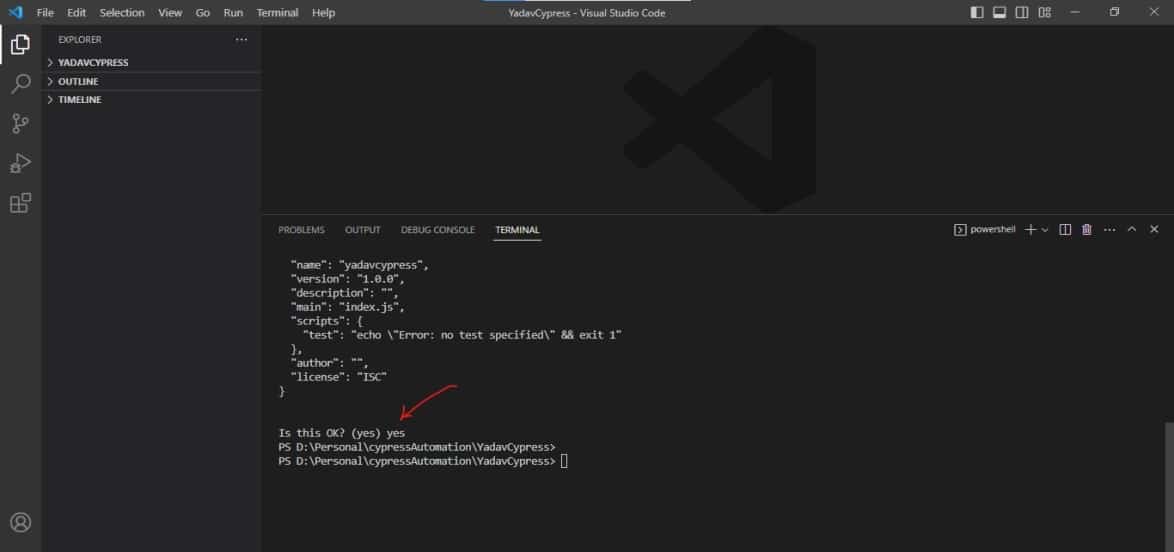 Visual Studio Terminal Image
