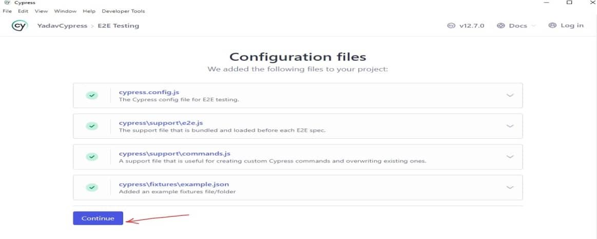 Cypress Configuration file image