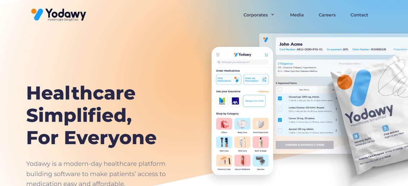 Image of yodawy web app