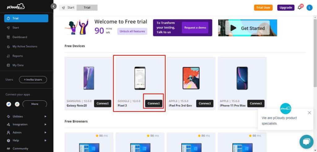 Image to select devices