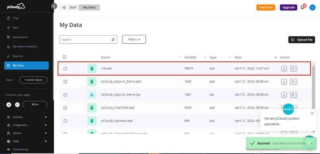 Check my data pCloudy