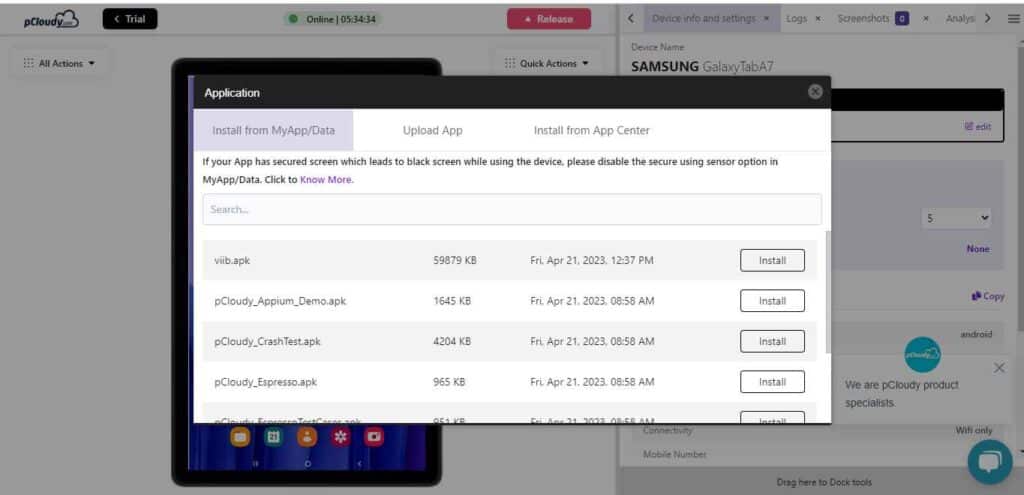 image of application
