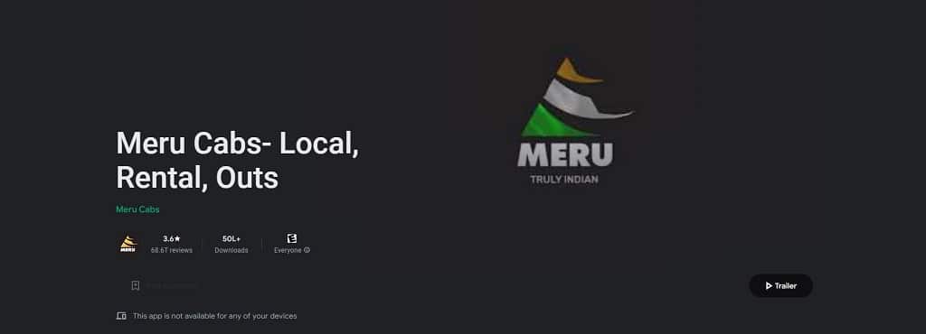 Image of Meru cabs