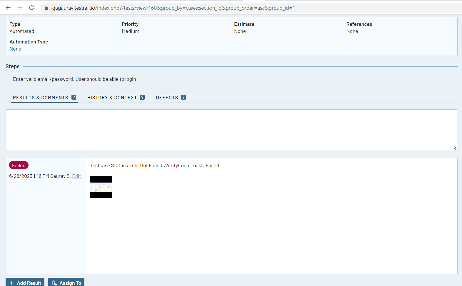 Image of Result of automation