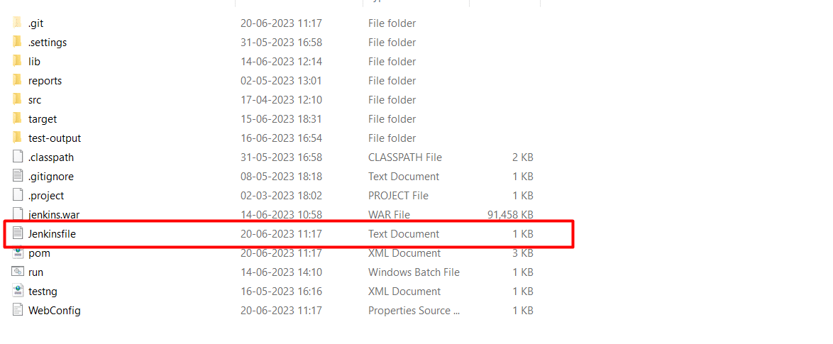 Jenkins file Maven Post