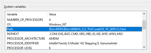 Image of System Variables