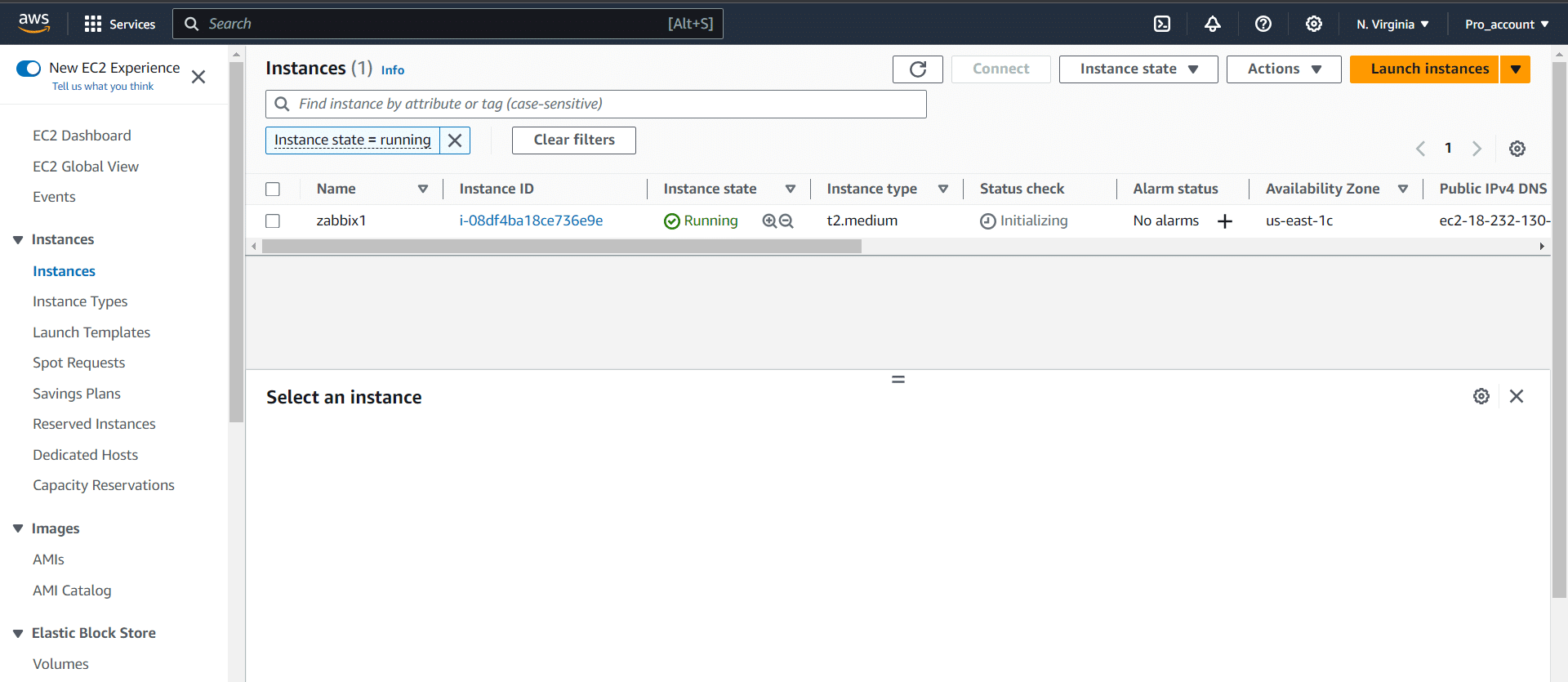 Image Instances State running