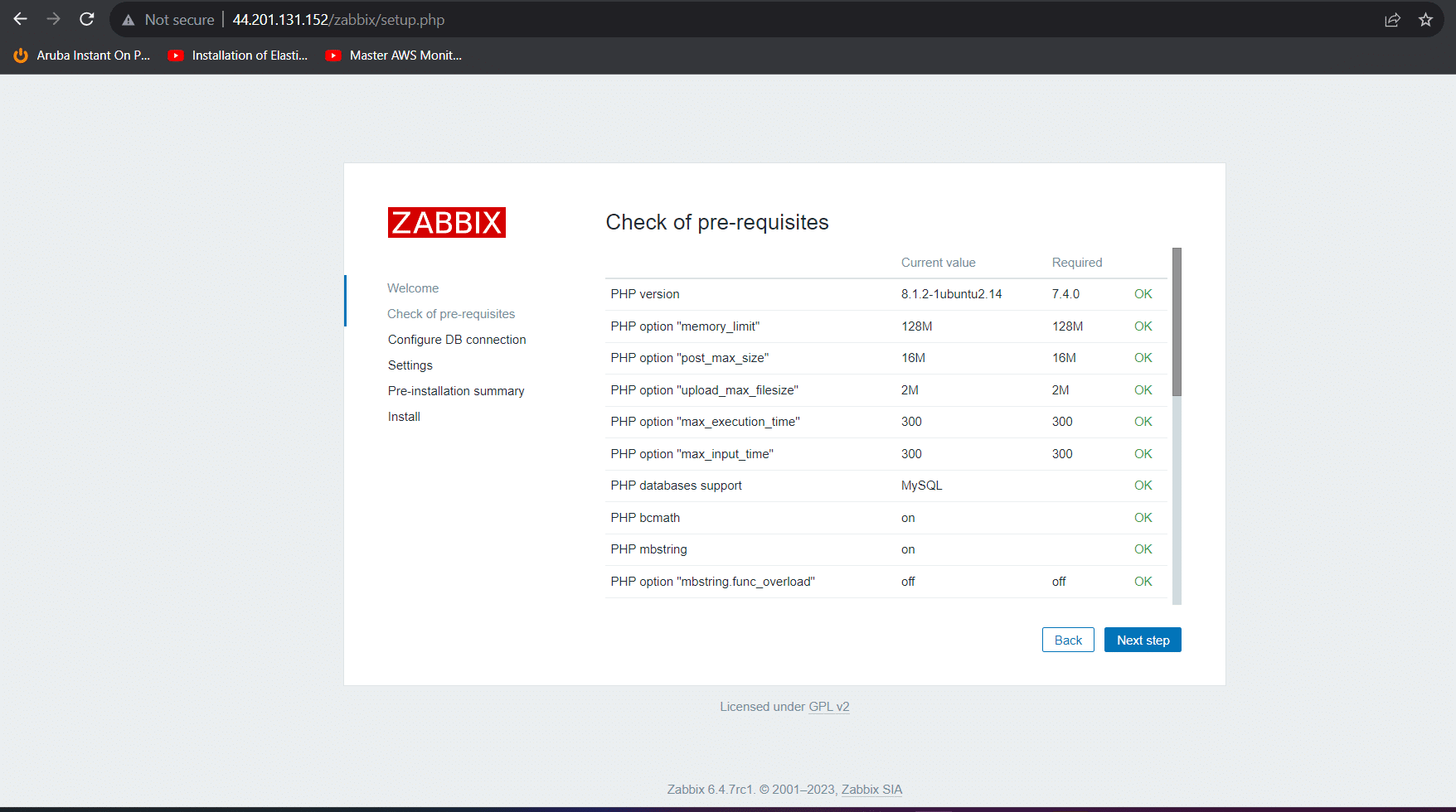 image of zabibix pre requisite