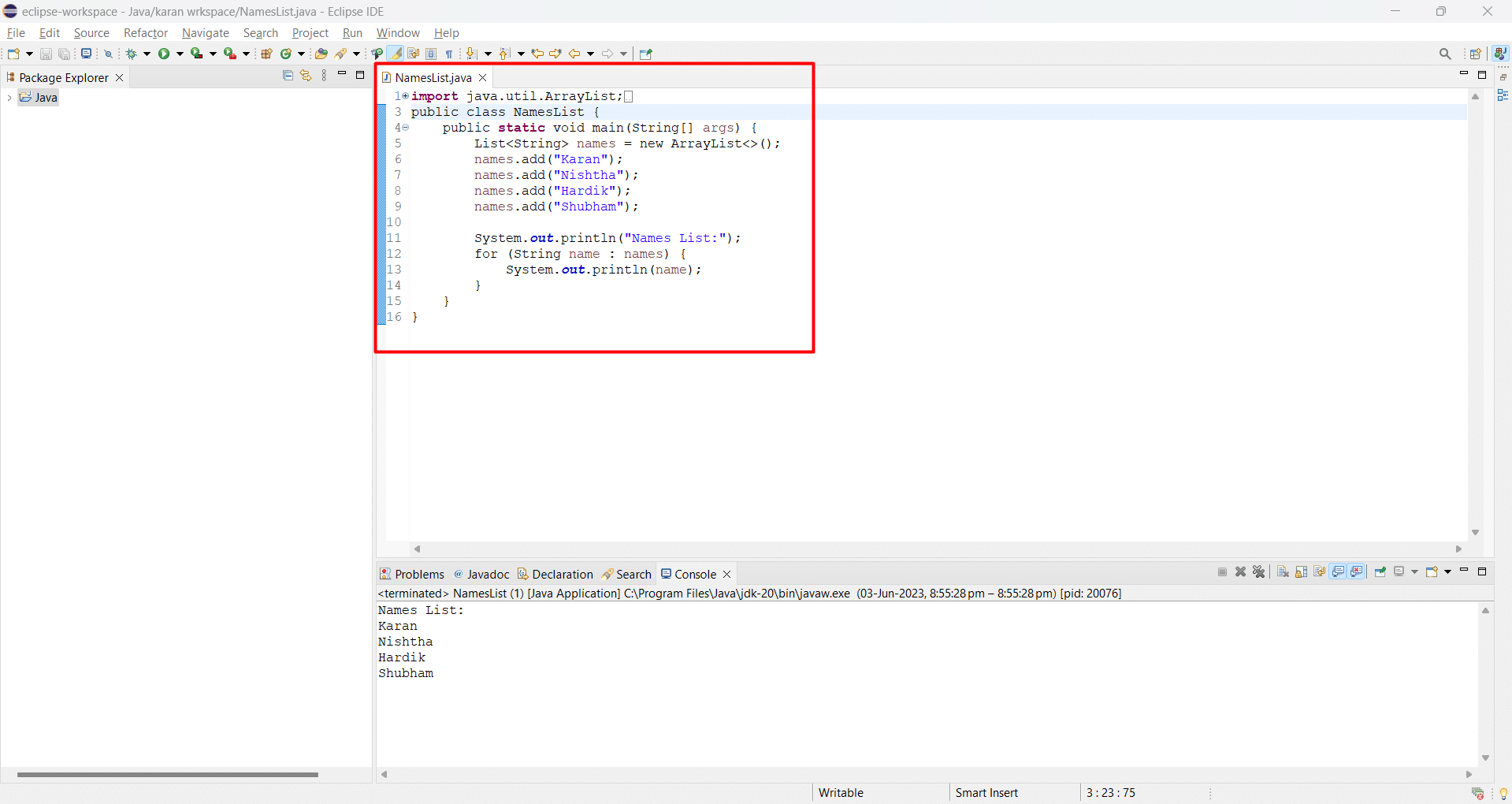 Image of Arraylist Class