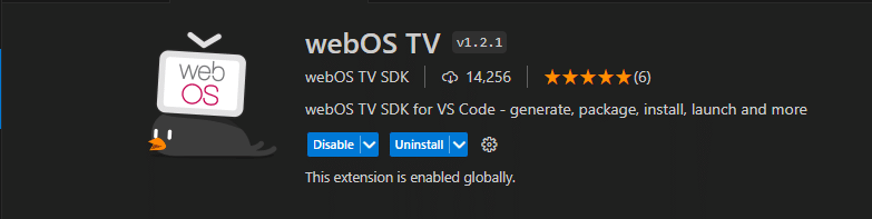 Image of WebOS TV extension