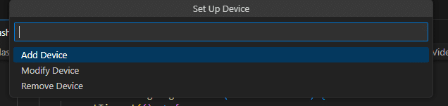 Image to setup device