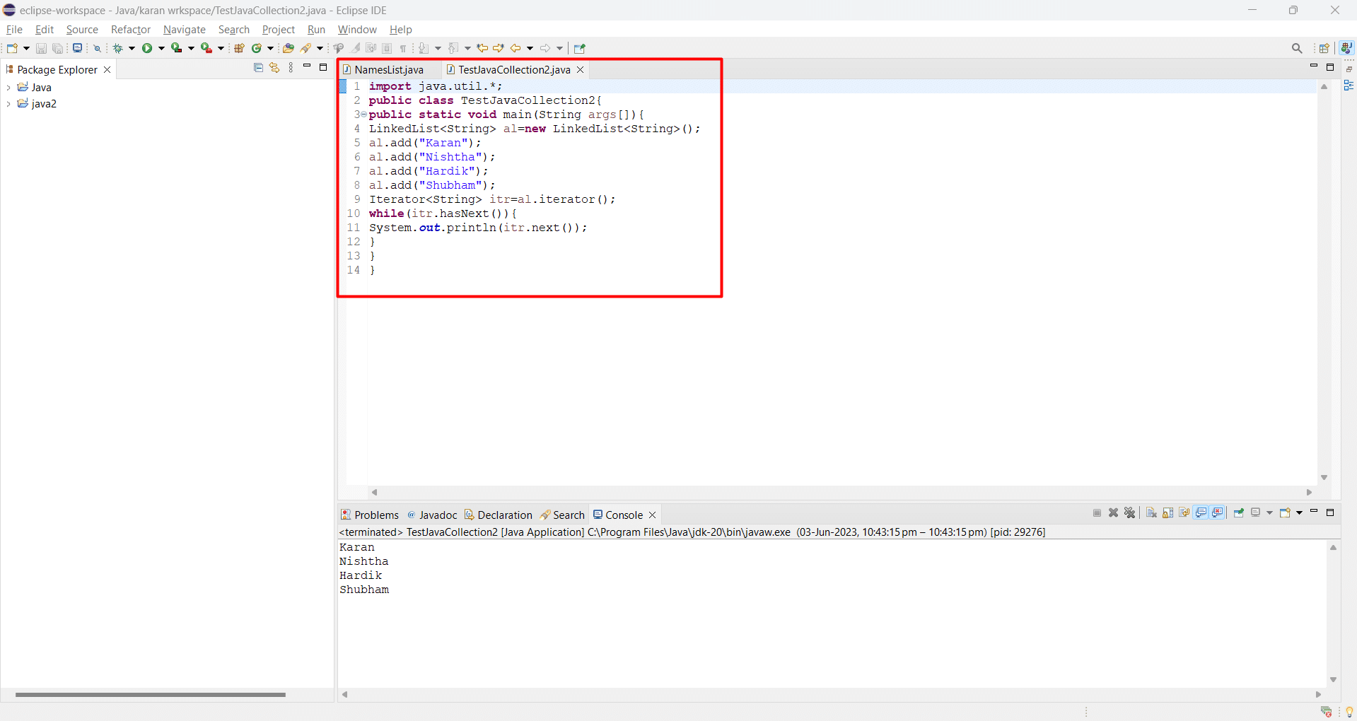 image of Linked list