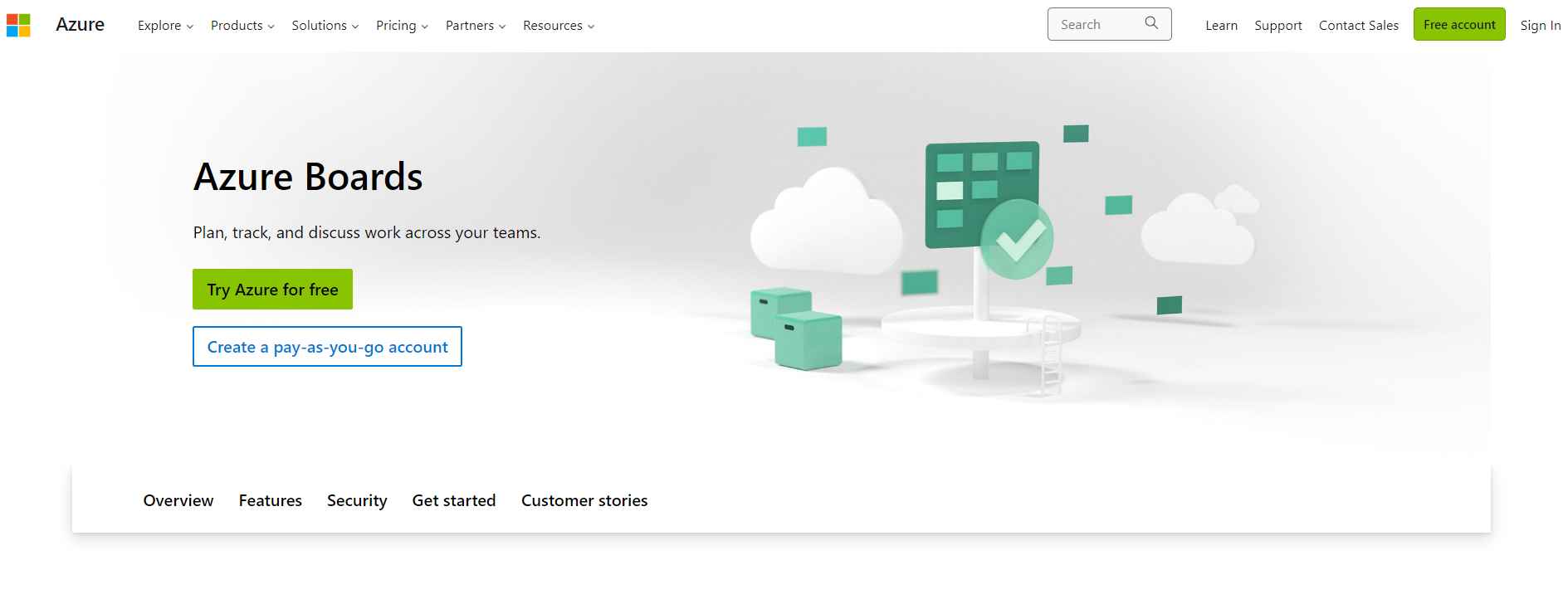 image of Azure Boards DevOps tool