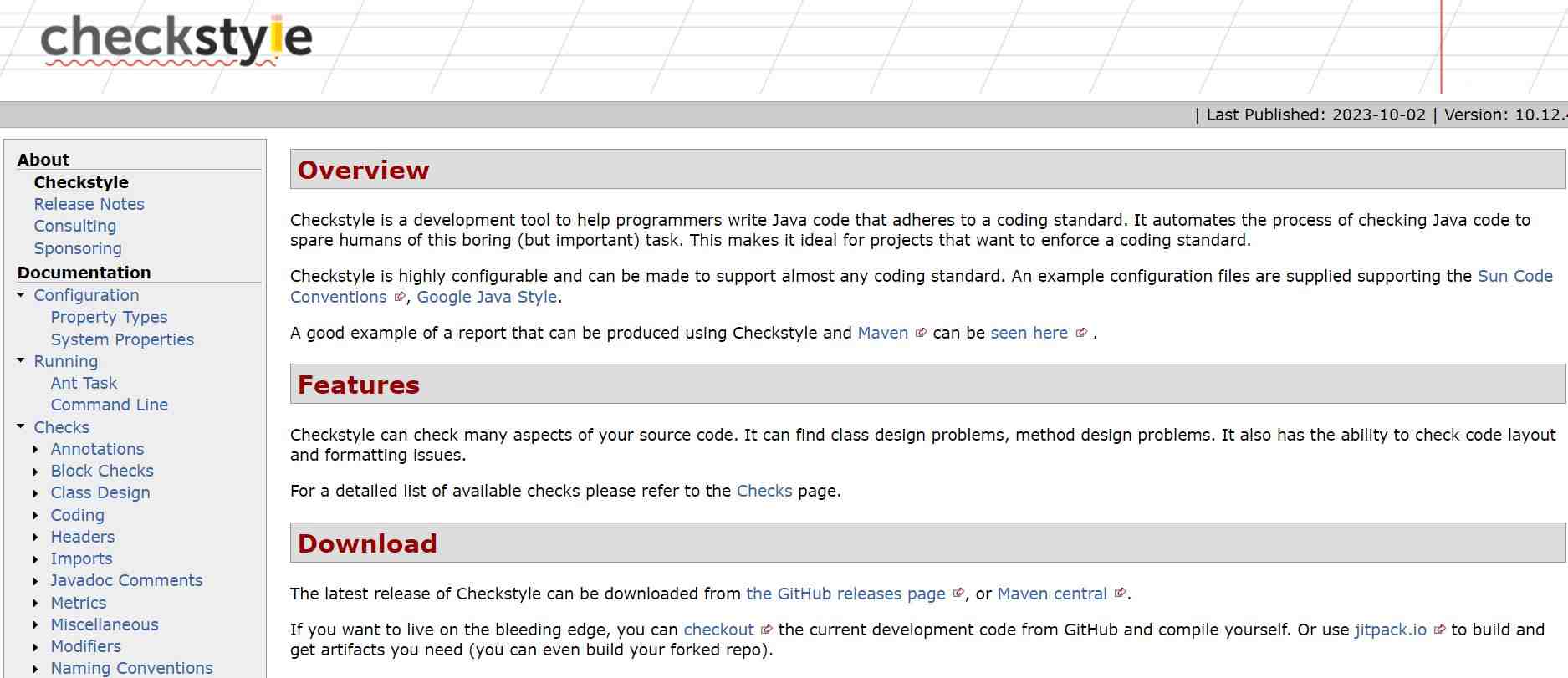 image of Checkstyle devops tool