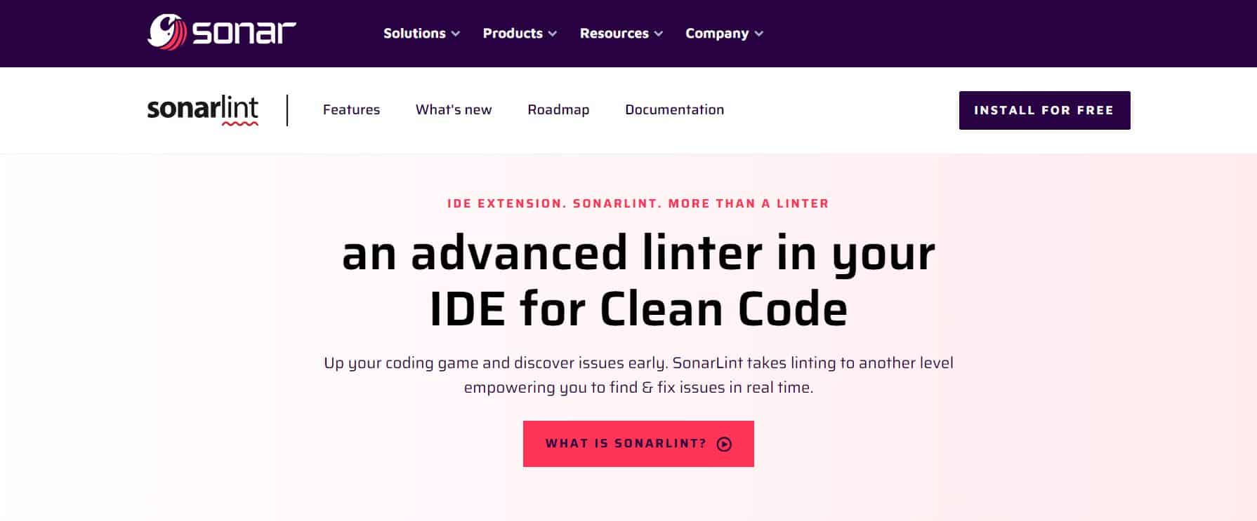 Image of SonarLint code review tool