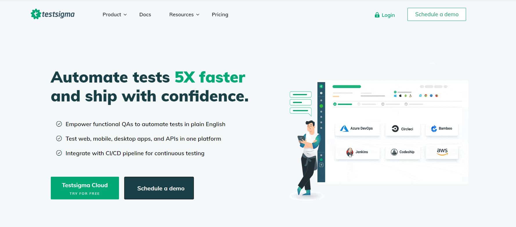 Image of Testsigma tool