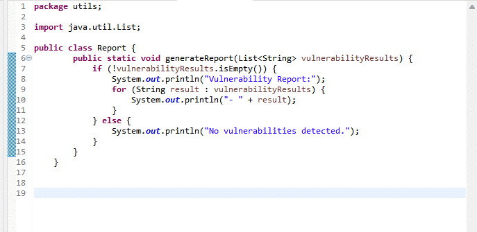 Image of report generation