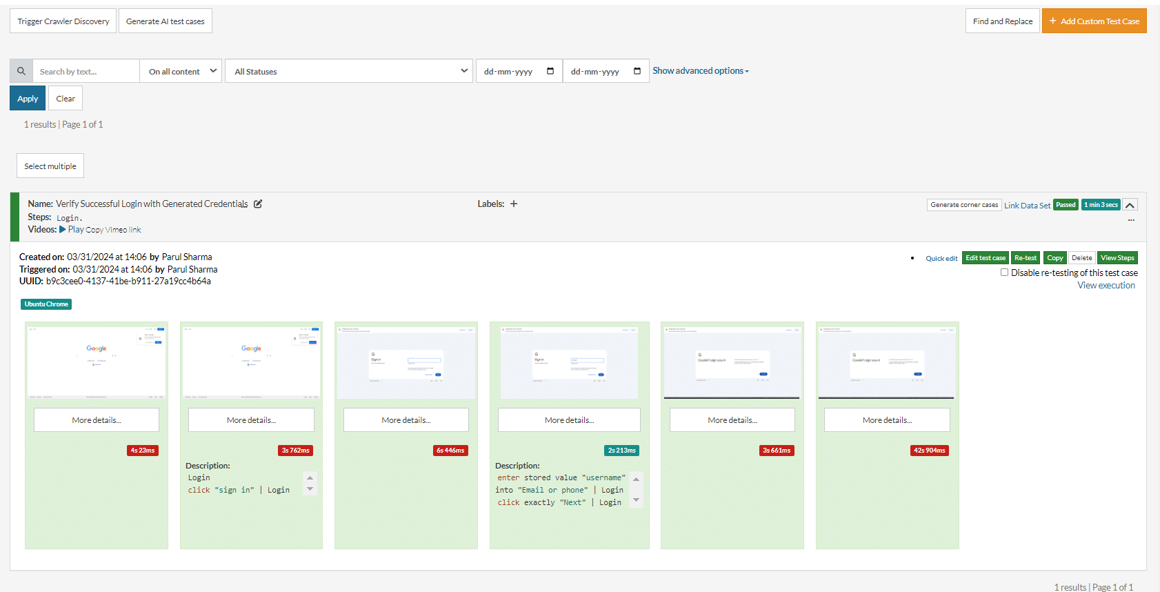 Image of Generate AI test cases