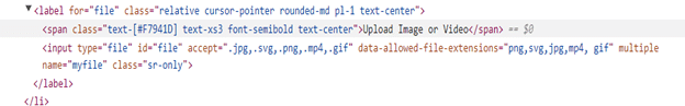 code of upload image