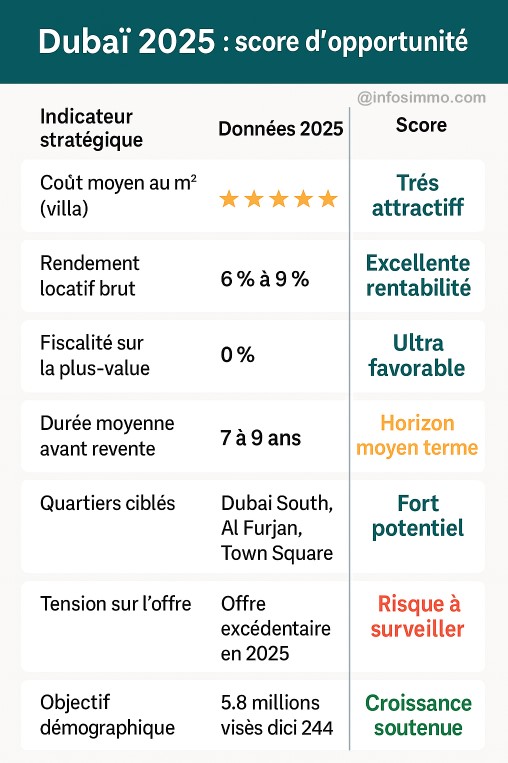 score opportunité dubai 2025