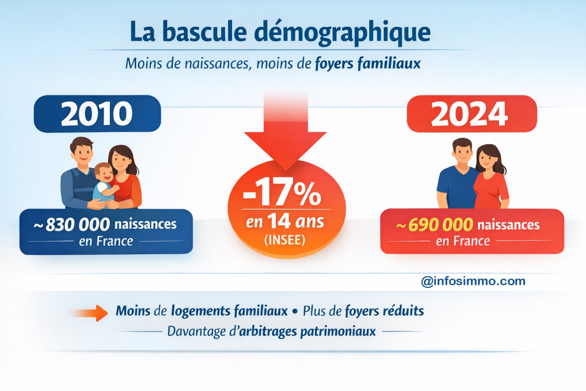 baisse de naissance bascule demographique