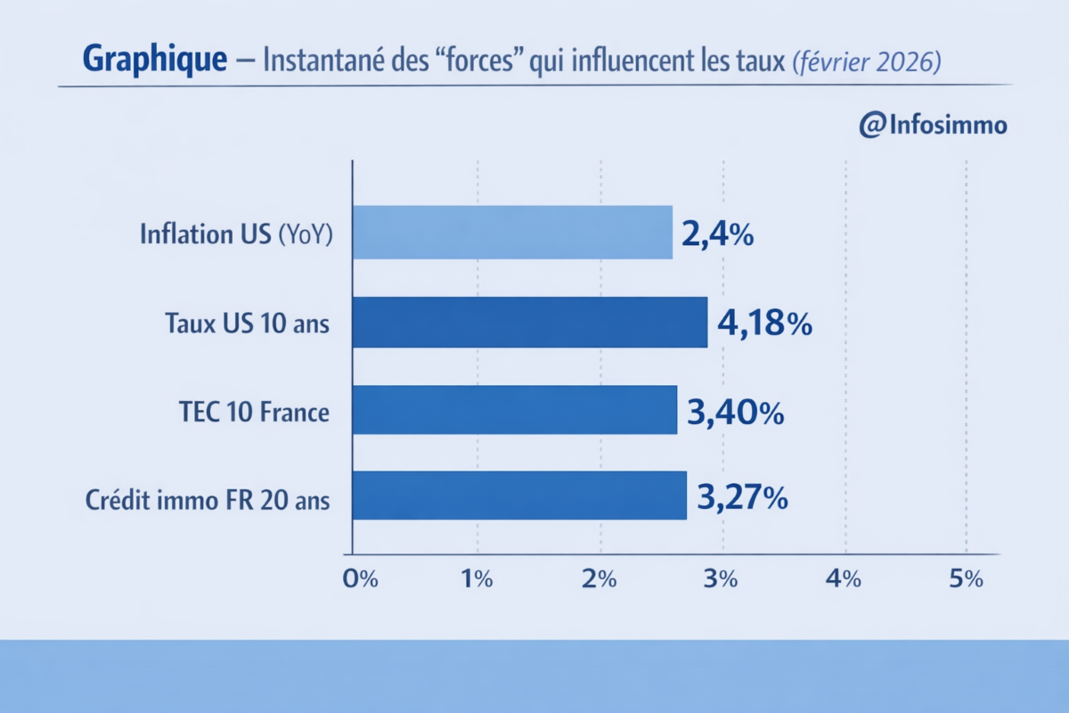 graphique des forces influençant les taux