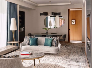 Spacious living area in Family Suite room Kimpton Maalai Bangkok