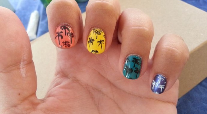 Tuto nail art facile été
