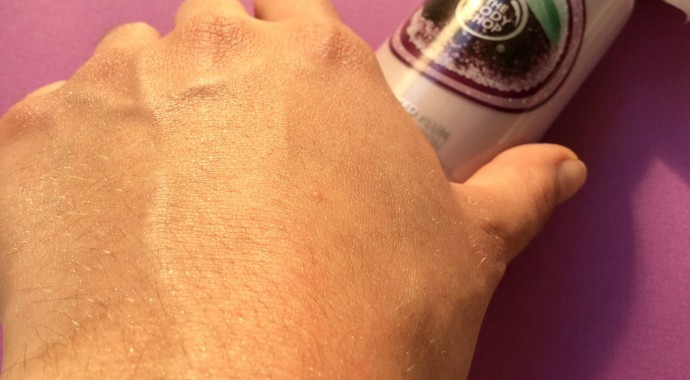 lotion pailette pour le corps the body shop