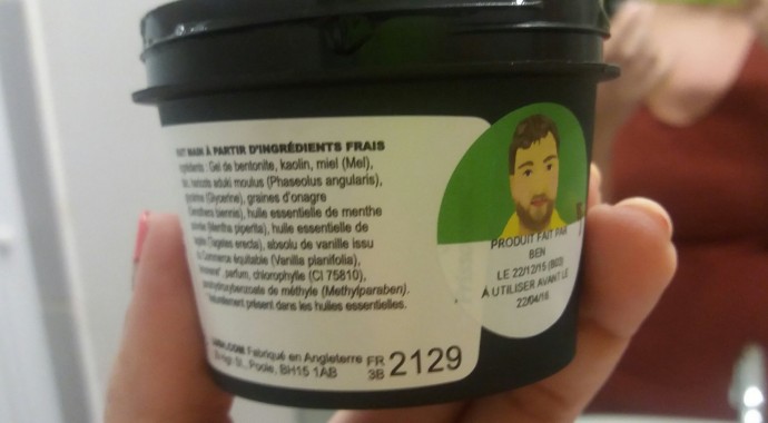avis masque purifiant lush