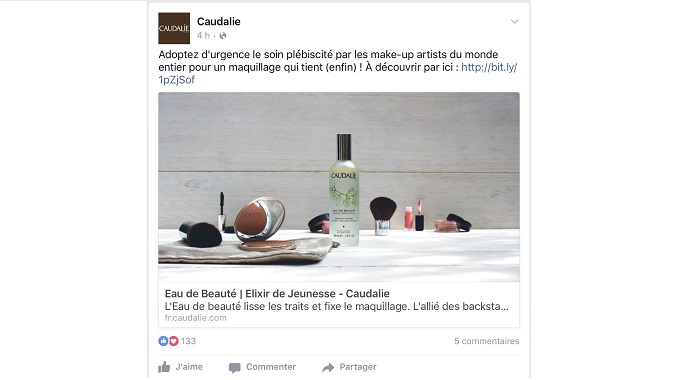 Coup de coeur pour L'eau de Beauté de Caudalie