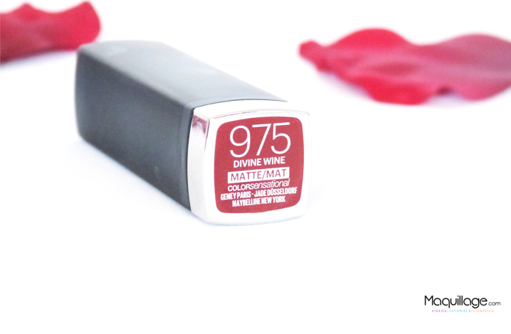 Le rouge à lèvres Mat Color Sensational Creamy Mattes de Gemey Maybelline4