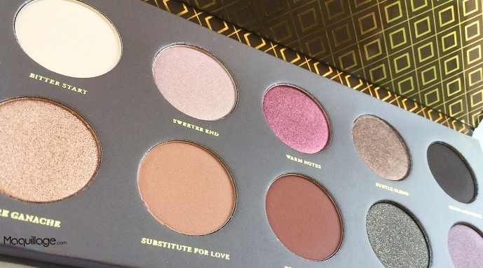 Zoom sur la palette Cocoa Blend de Zoeva