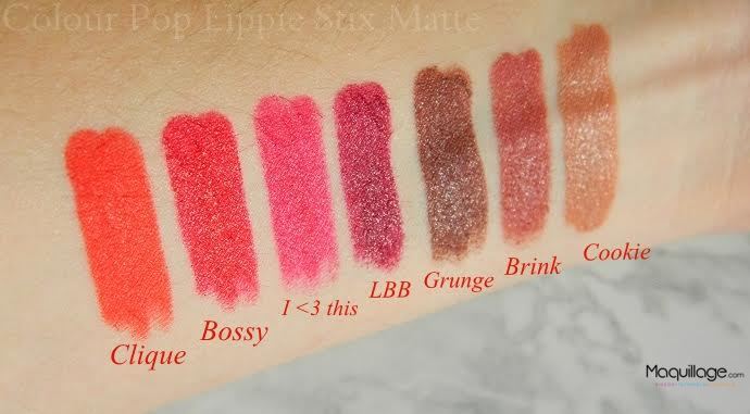 COLOUR POP Lippie Stix : La découverte