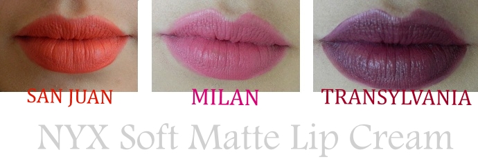 Soft Matte Lipsticks de NYX swatch