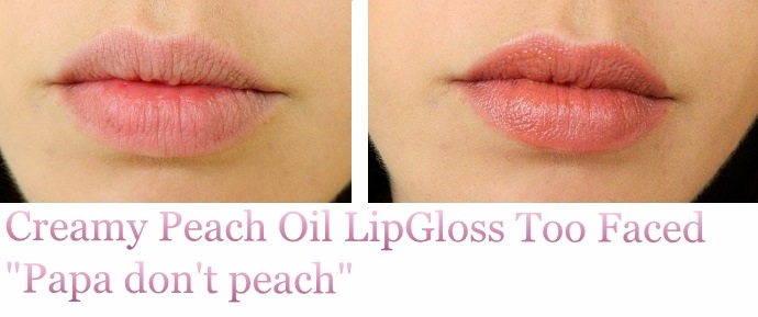 Sweet Peach Creamy Oil Gloss de Too Faced : Le Test