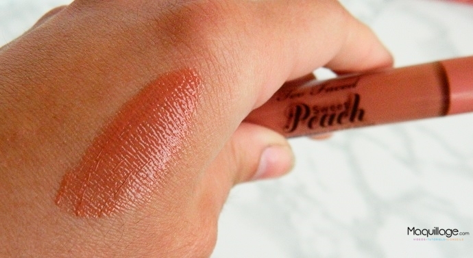 Sweet Peach Creamy Oil Gloss de Too Faced : Le Test