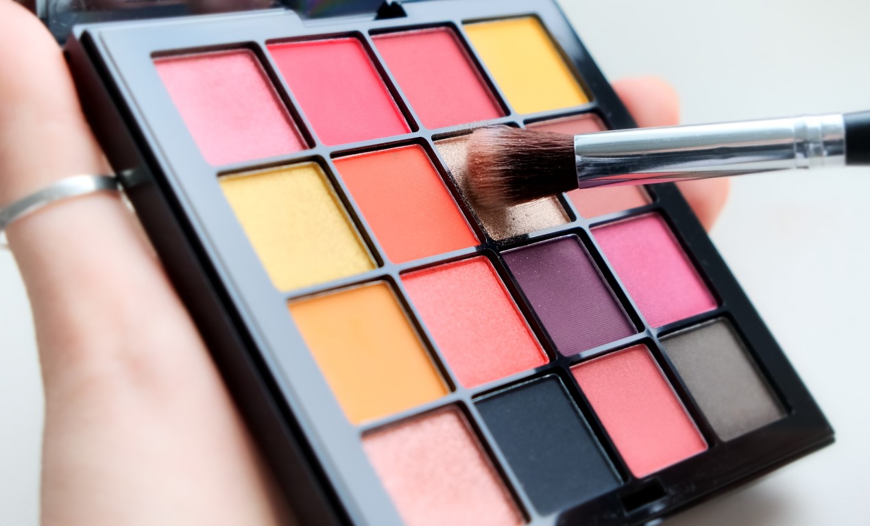 Couleurs vives sur palette