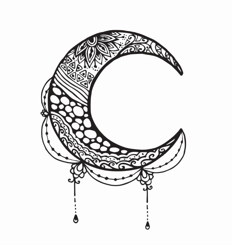 Idée de motif tatouage lune