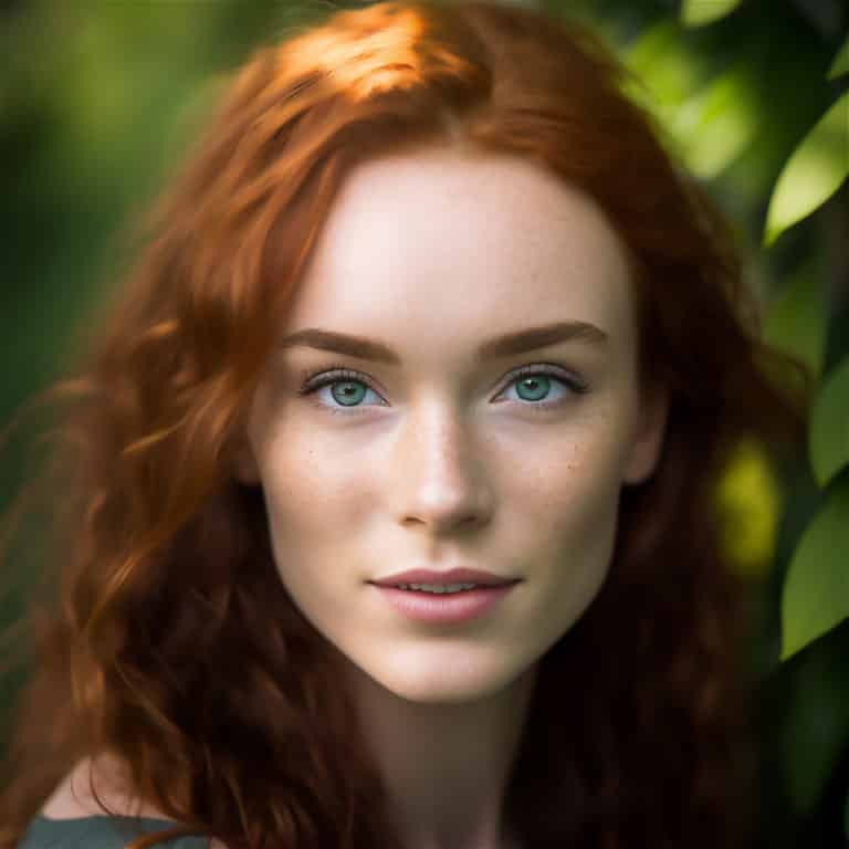 Le roux, couleur complémentaire pour les yeux verts