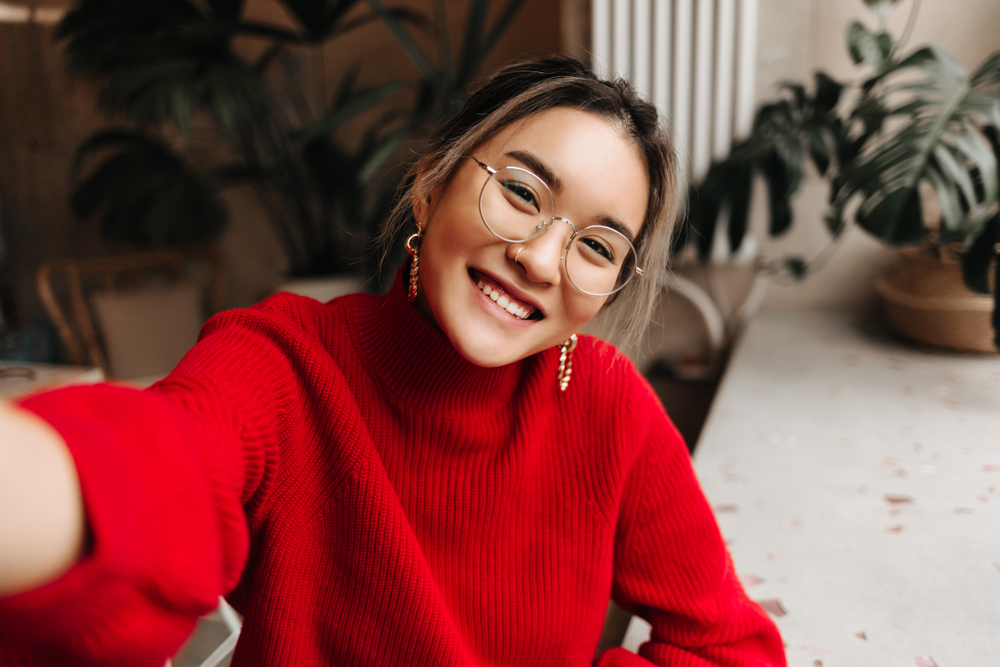 maquillage lunettes rondes