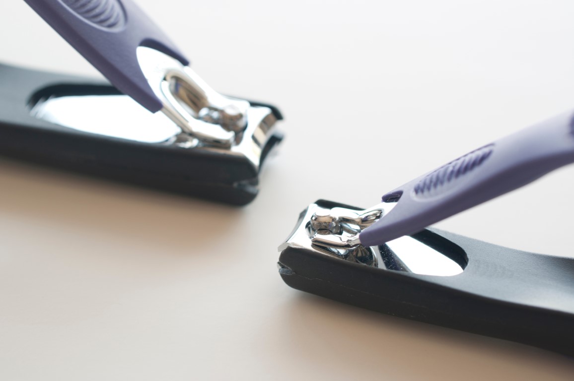 Vue rapproché d'un coupe-ongles