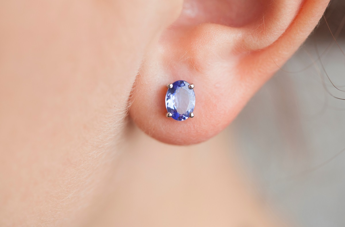 boucles d oreilles saphir or