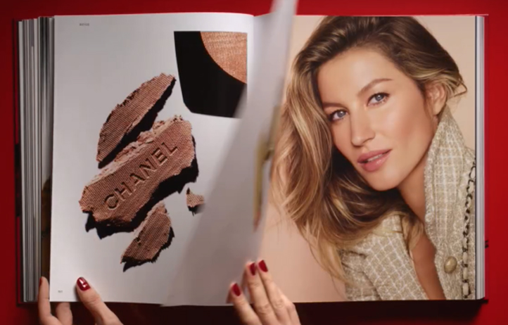 chanel livre maquillage gisele bundchen