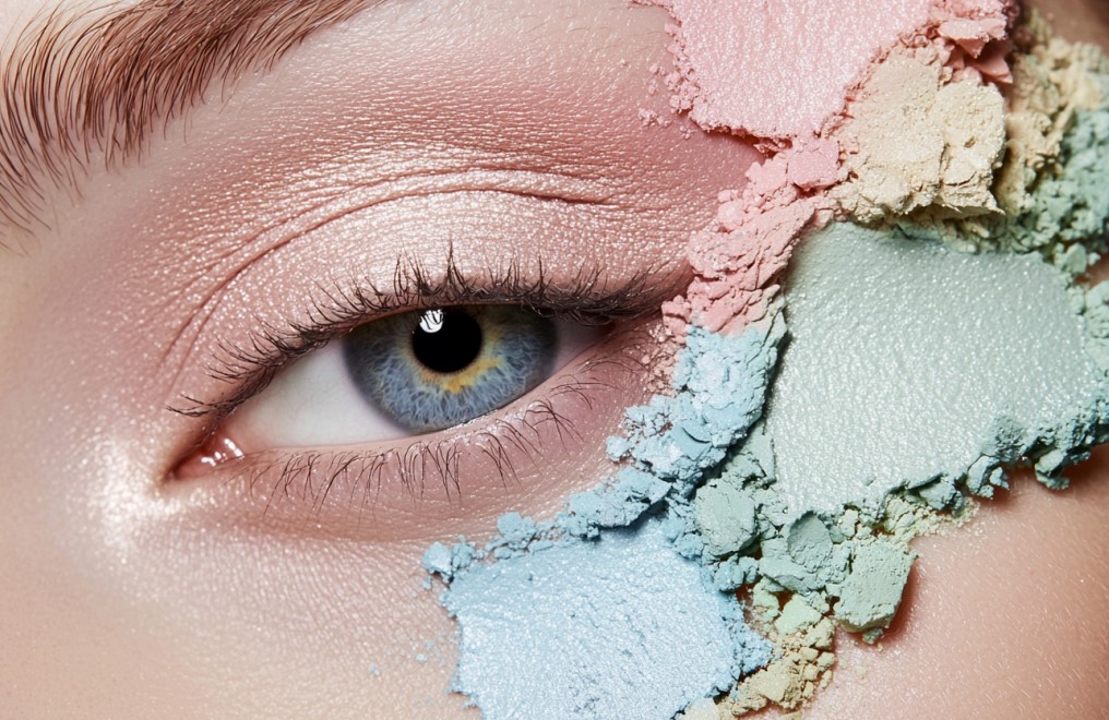 yeux clairs palette couleur pastelle